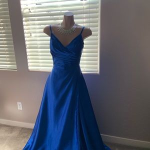 Elegant Blue Women's Wedding Dress